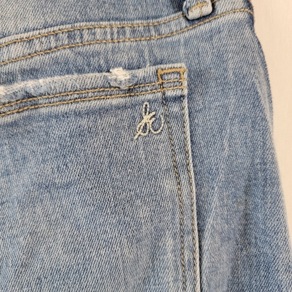 Sam Edelman THE MARIBELLE Denim Skirt Sz 29 Side Slit Y2K Minimalist Festival - Picture 9 of 12